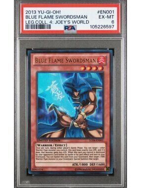 BLUE FLAME SWORDSMAN LEG.COLL. 4: JOEY'S WORLD 2013 YU-GI-OH! #EN001 EX-MT 6
